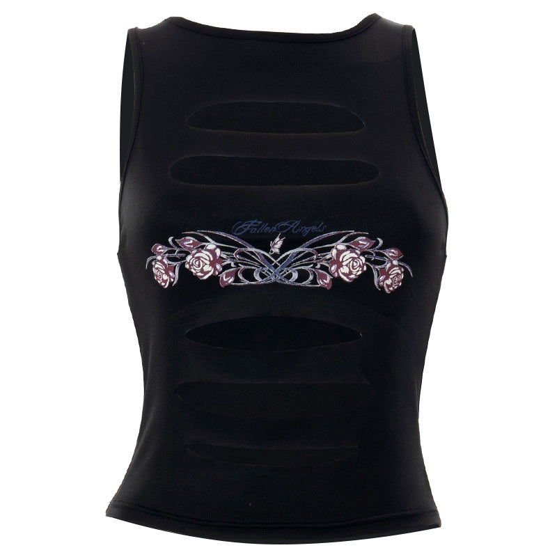 Women's Summer New Solid Color Round Neck Sleeveless Casual Top