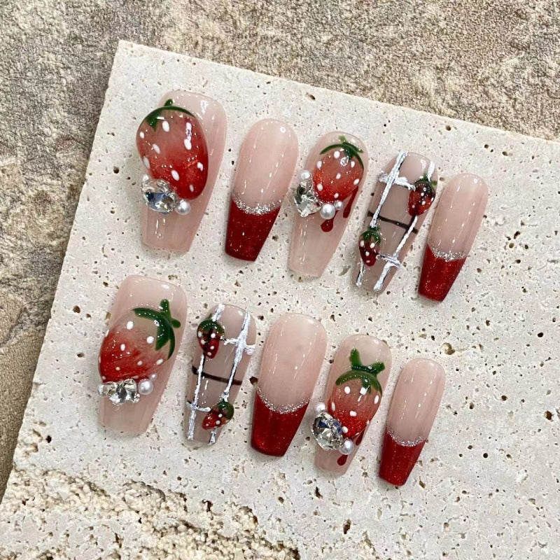 Nail Art Spring Little Flowers Summer Vibe Wearable Fake Nails