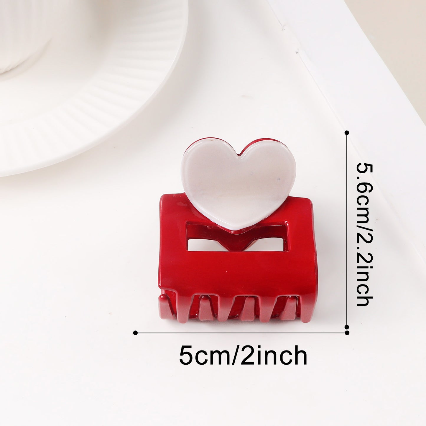 Valentine's Day Heart Shaped Versatile Hair Accessory Shark Clip
