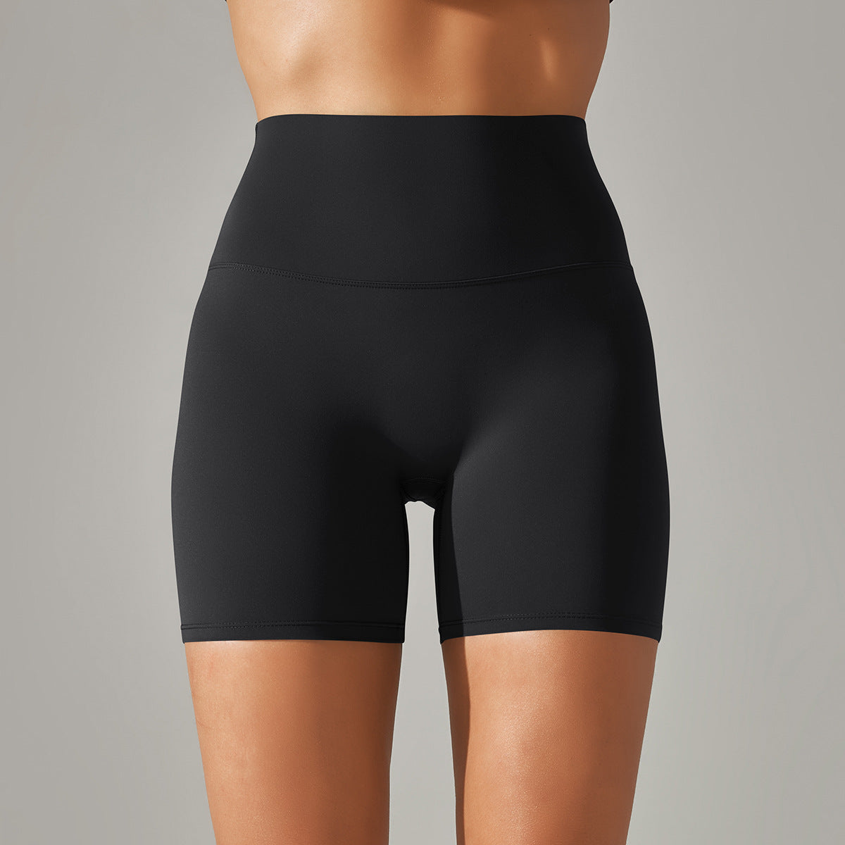 High Waist Peach Hip Tight Belly Trimming Sports Short Shorts