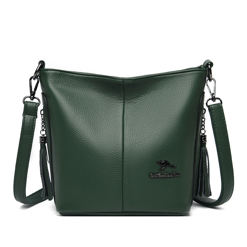 Women's Soft Leather Bag New Large Capacity