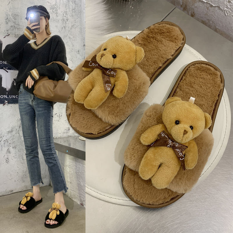 Lady Slippers Cartoon Lovely Home Cotton Leisure