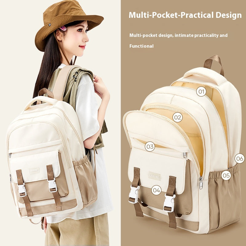 Large Capacity Men's Backpack Primary College Students