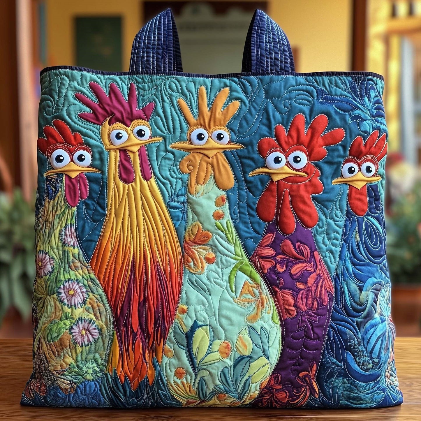 New Digital-print Tote Bag With A Personalized Floral Design In Canvas