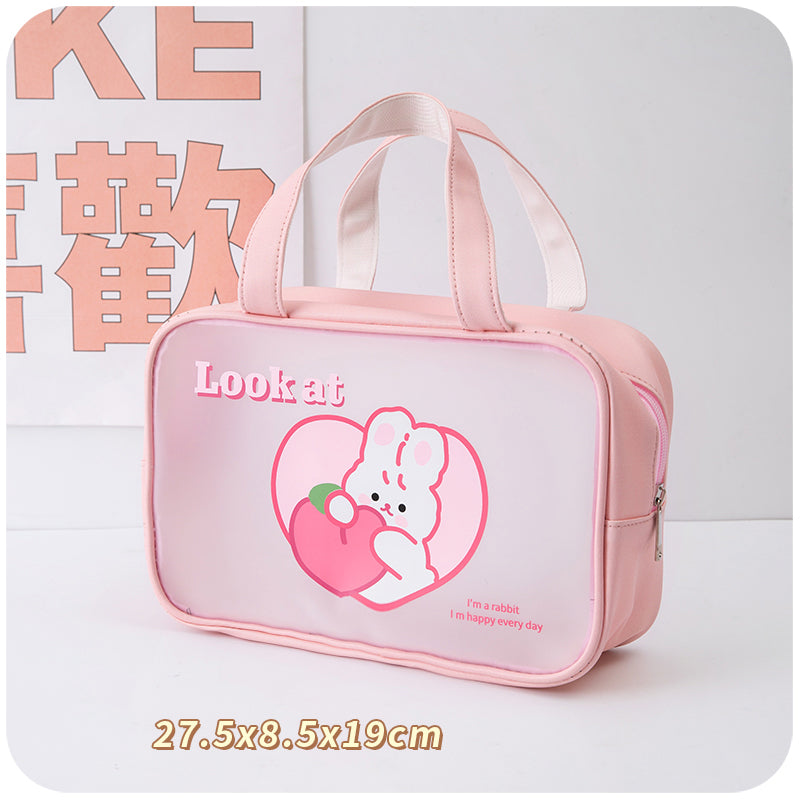 Women's Portable Oversized Transparent Waterproof Storage Bag