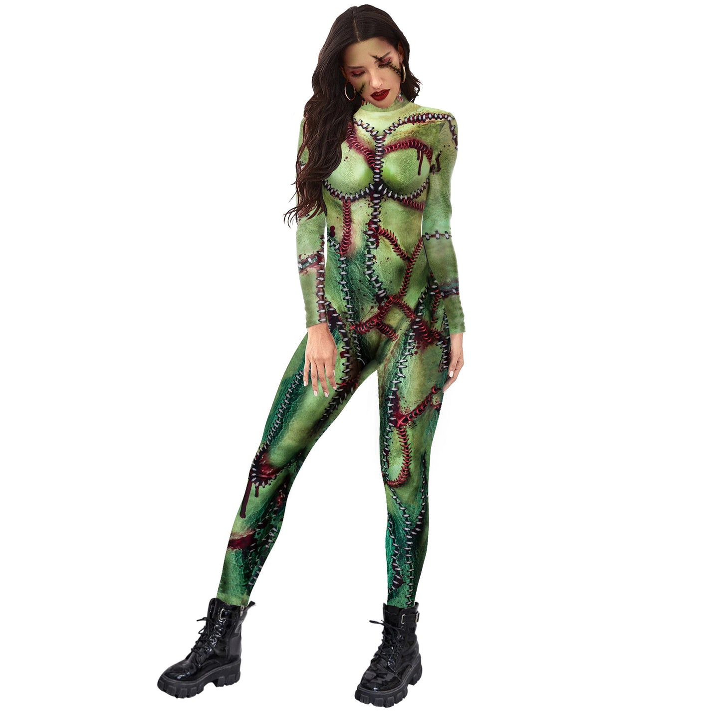 Fashion Halloween Bloody Nurse One-piece