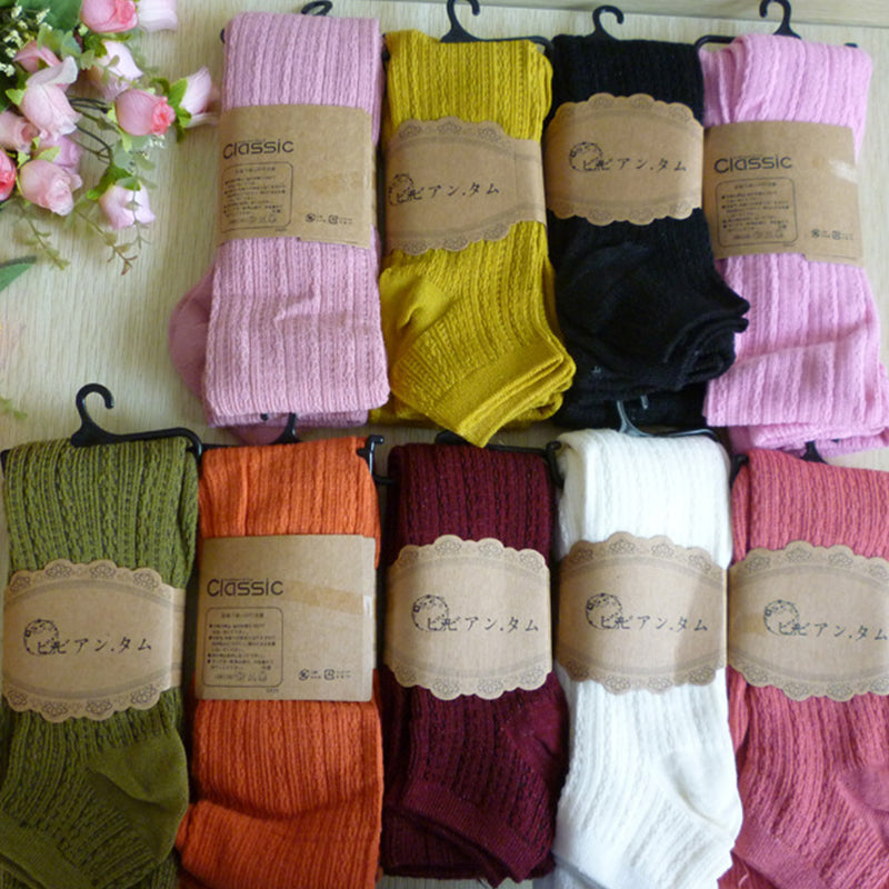 Twist cotton stepping romper socks