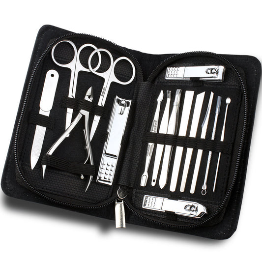 15-piece stainless steel pedicure knife