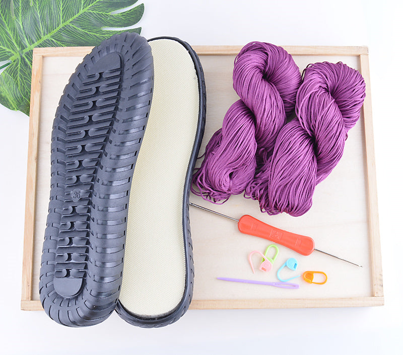 Handwoven Summer Cool Hollow Thread Water Grass Flower Bean Shoes