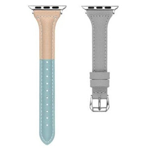 Three-color Single-turn Reduced Head Layer Cowhide Contrast Belt