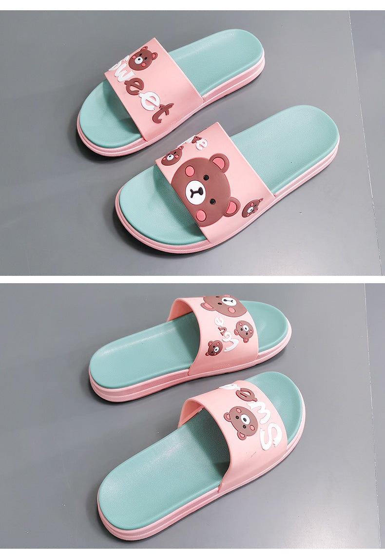 Household indoor silent non-slip deodorant slippers