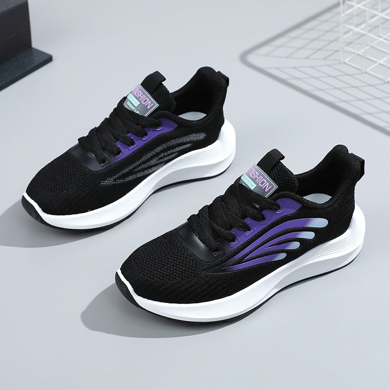 Women's Fashion All-matching Mesh Surface White Shoes