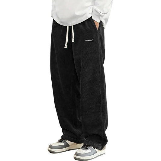 Men Loose-Fit Drawstring Pocket Trousers