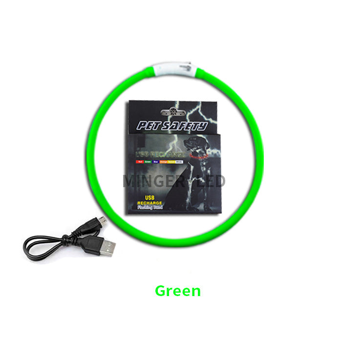LED pet light collar