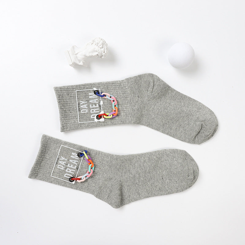 Korean Casual Breathable Sweat Socks