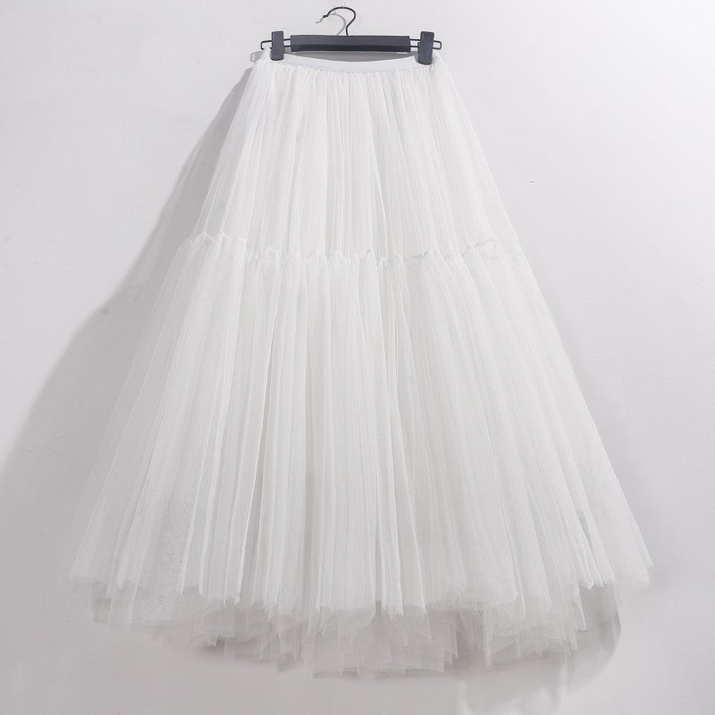 High Waisted Mid Length Cake Mesh Fairy Dress