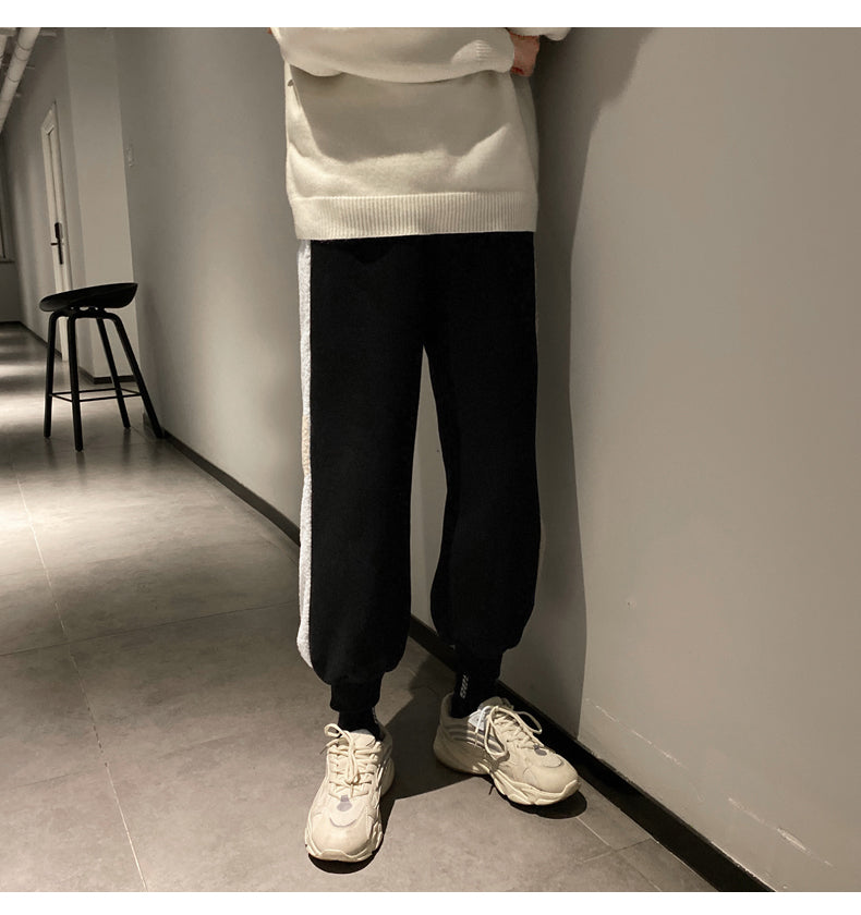 Cashmere straight student casual pants