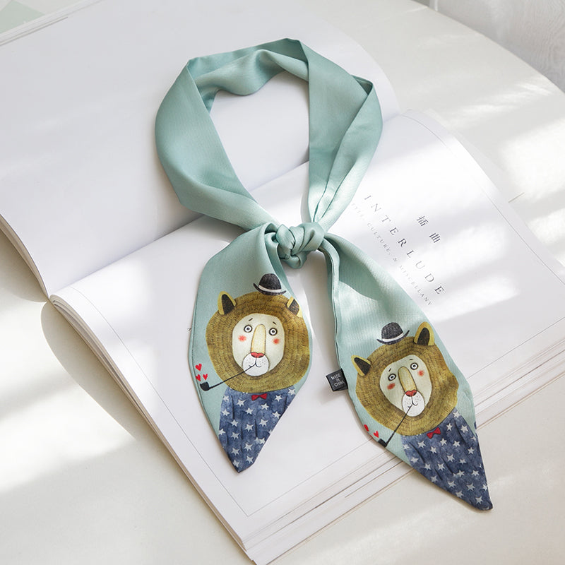 New Style Decoration Mr. Animal Small Skinny Scarf Neck Tie