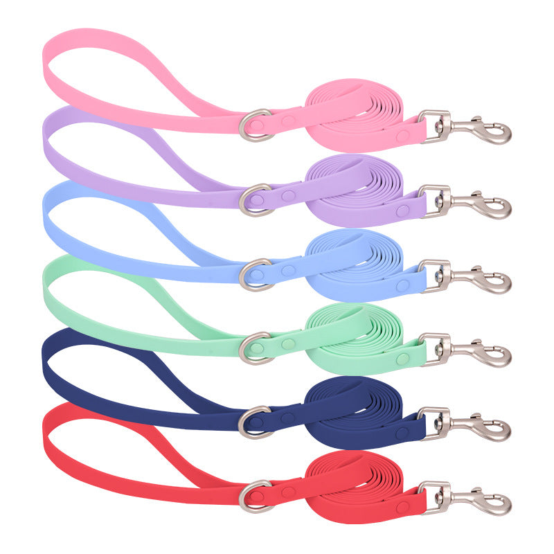 Macaron Color Pet Waterproof And Stain Resistant Silicone Pulling Rope