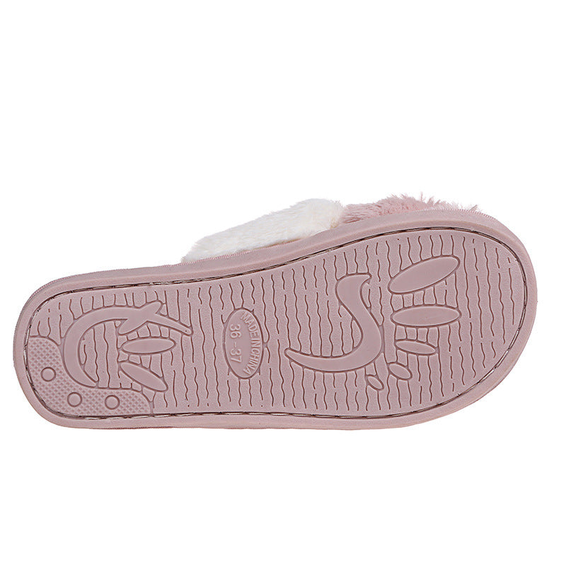 Furry Slippers New Autumn And Winter Indoor