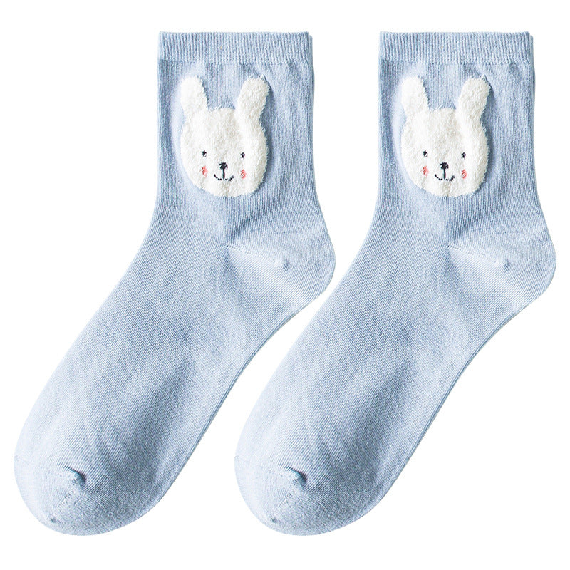Japanese Mid-tube Socks, Breathable Cotton Socks