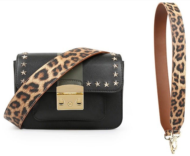Leopard Adjustable Animal Pattern Leather Shoulder belt
