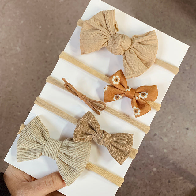 Baby Bow Tie Hair Hoop Nylon