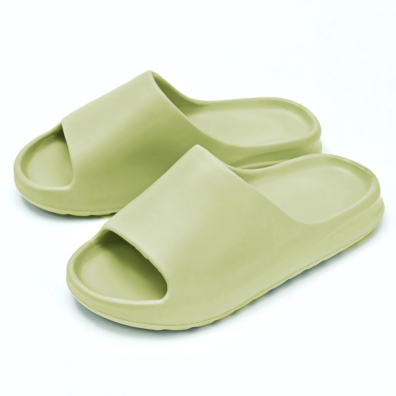 Women's Thick Sole Heightened Solid Color Slippers