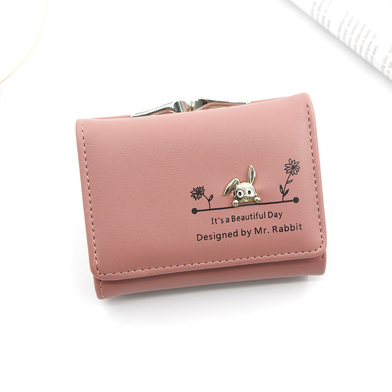 Korean Women's Leather Wallet Large Cash Photo Bits