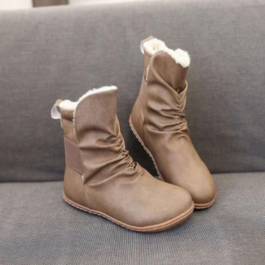 Damers Nye Vinterstøvler Fritids Flade Varme Sneeboots