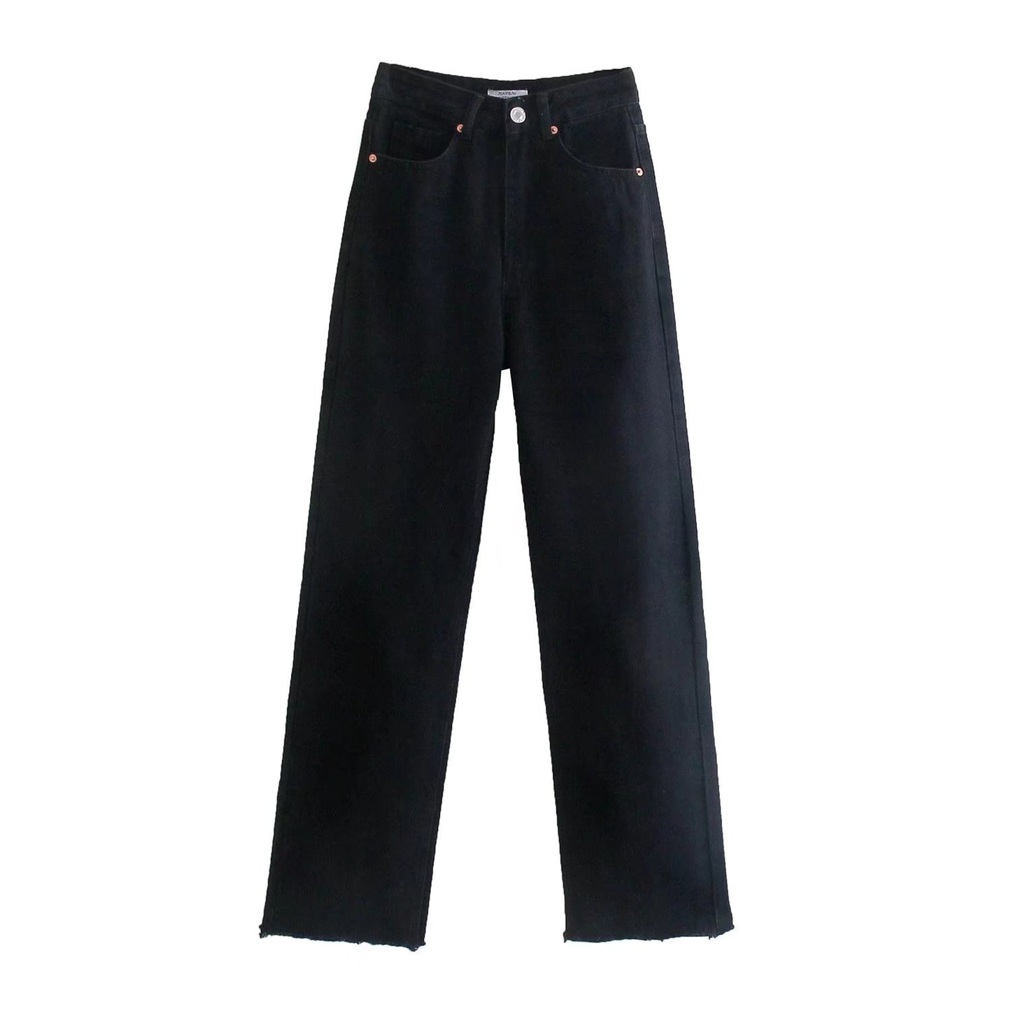 Women's High Waist Colorful Jeans Loose Slimming Wide Leg Pants