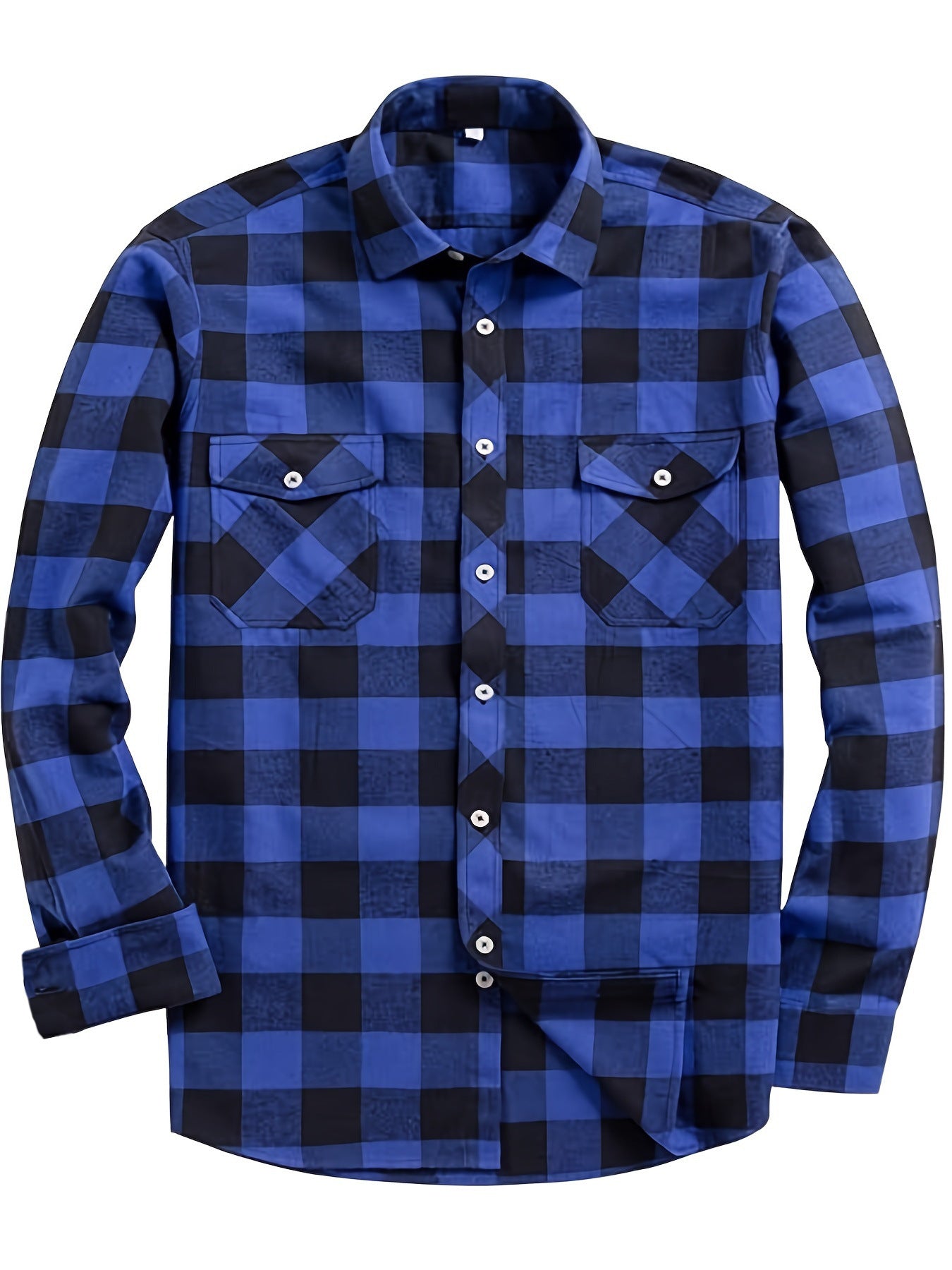 Mens Stylish Long-Sleeve Lapel Shirt
