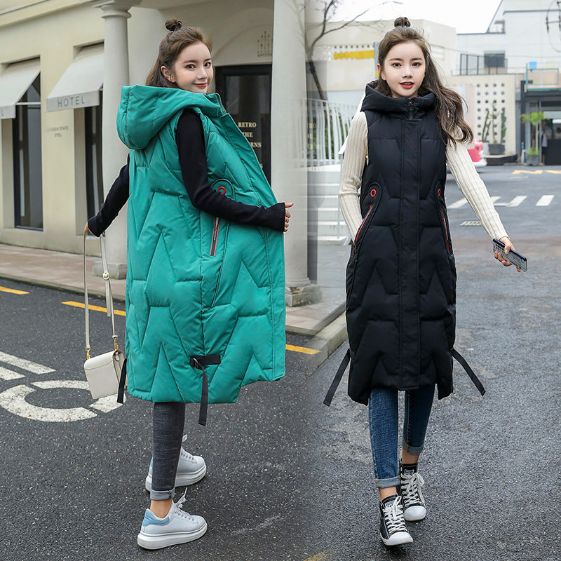 Over The Knee Padded Long Vest