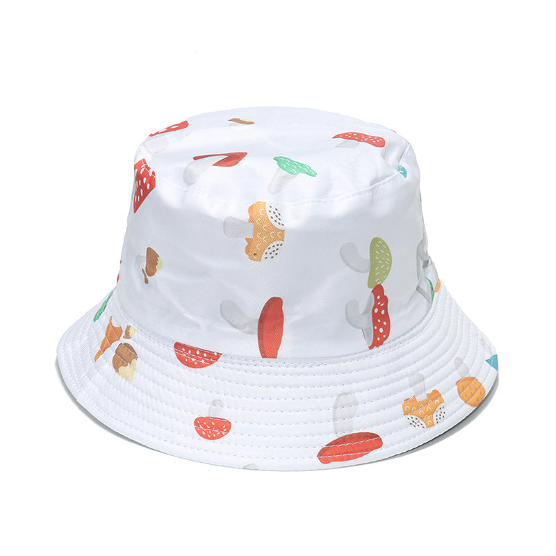 Kvinders fashionable bøllehat med print og solskærm