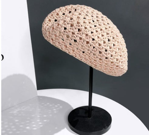 Hollow Braided Bud  Net Red British Painter Hat