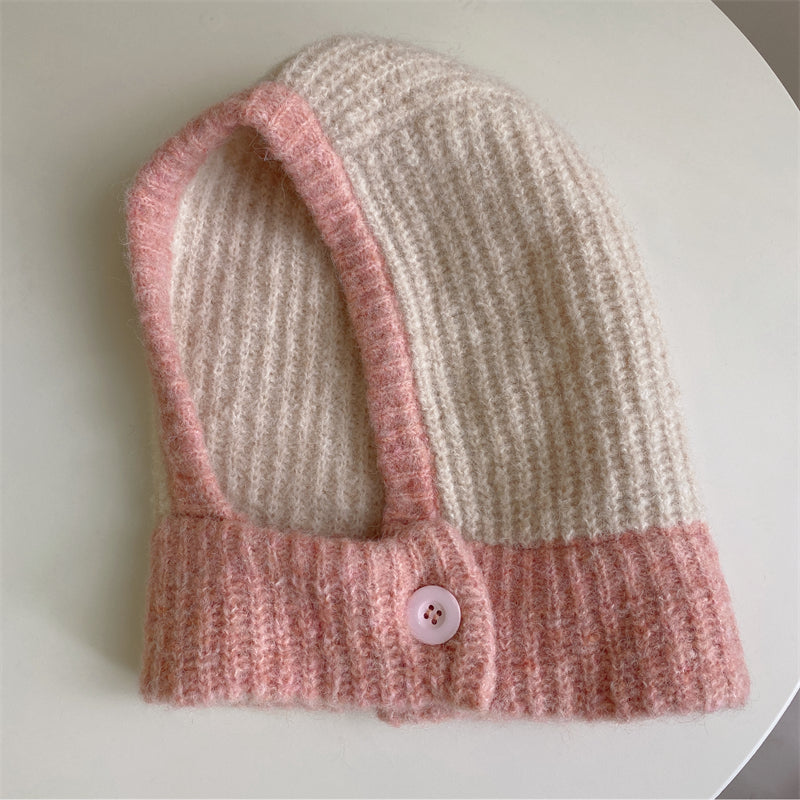 Women's Integrated Cold Proof And Warm Knit Hat