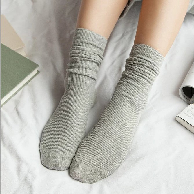 Japanese autumn winter vintage lace cotton socks