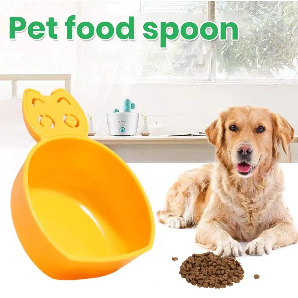 Pet Food Scoop Plastic Grain Spoon Multifunctional Timed Quantitative Feeding Spoon Safe Non-Toxic Pet Food Measuring Scoop