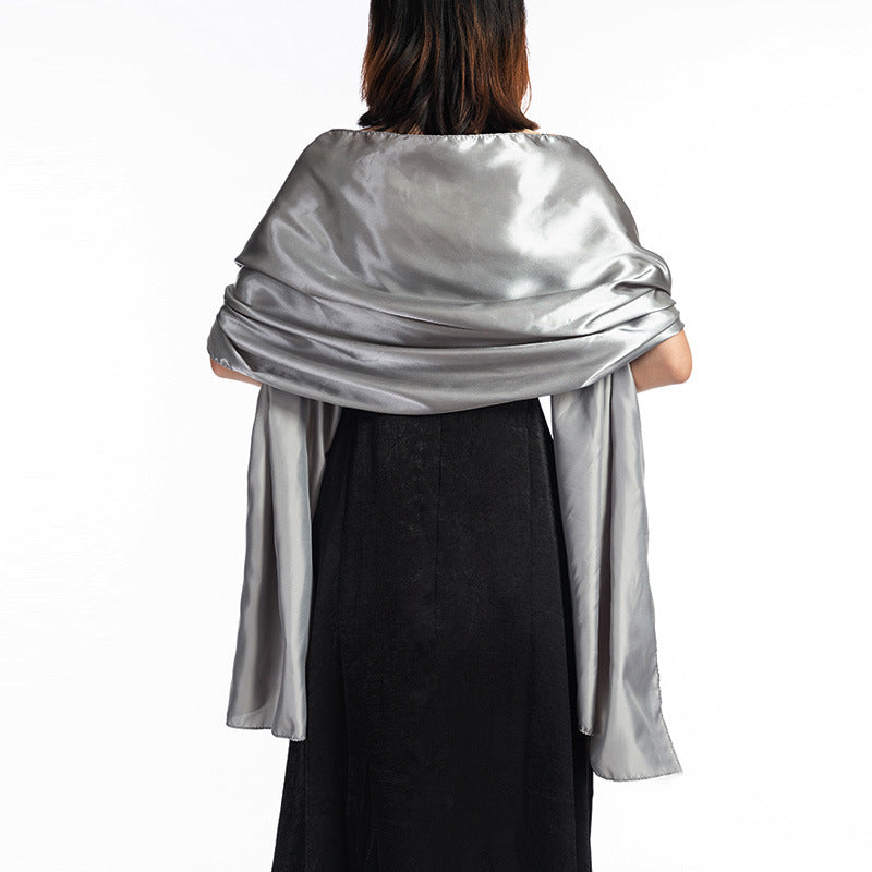 Evening Gown Shawl Wedding Cheongsam Satin Solid Color