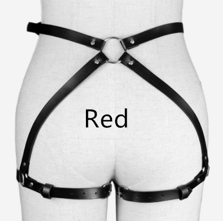 European and American leather belt waist chain