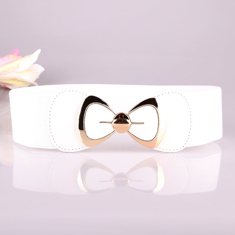 Bow tie with elastic waistband