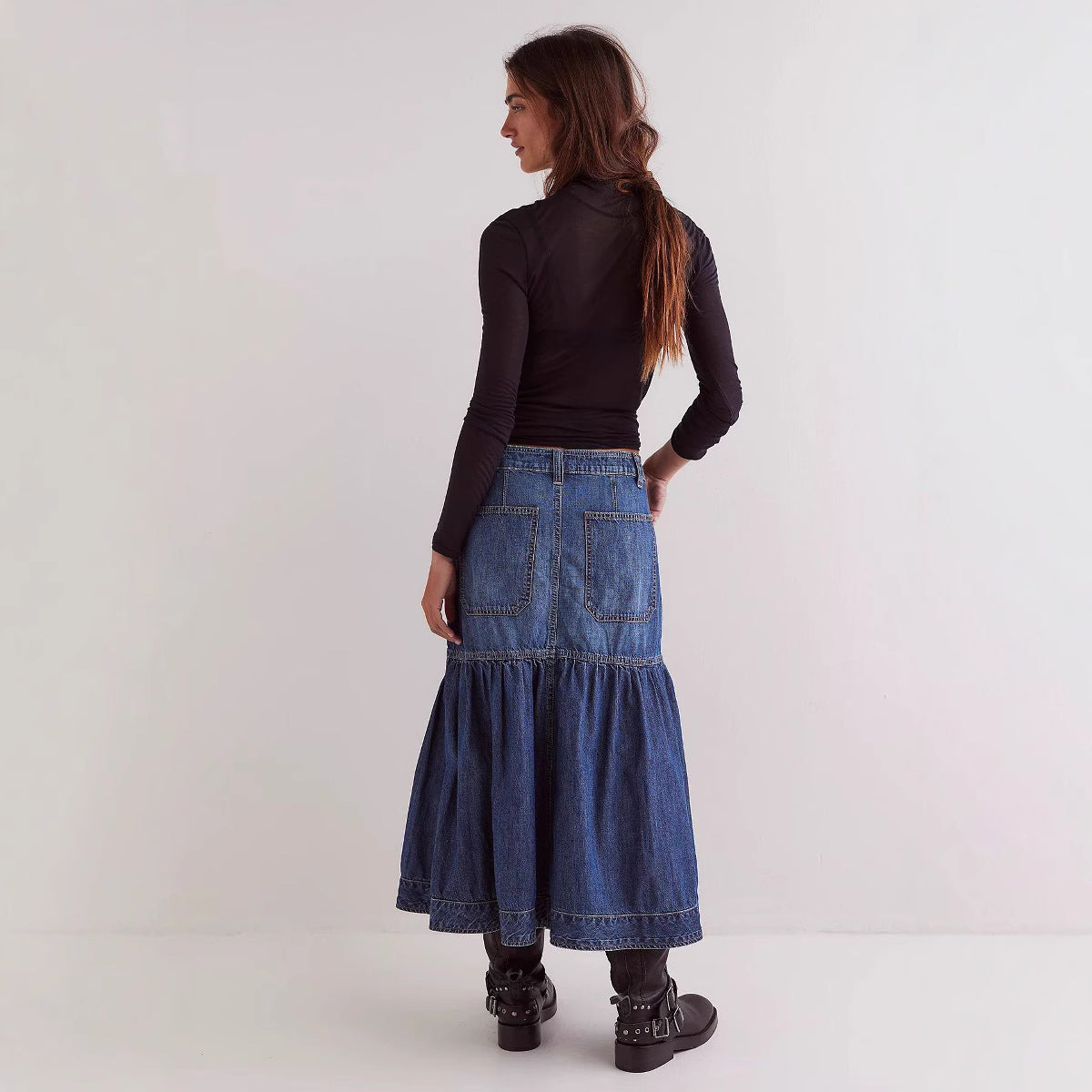 Fashion Personality Retro Women's Casual Denim Skirt