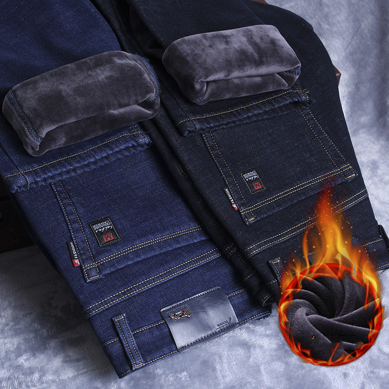 Men's Straight Plus Size Business Casual Long Pants