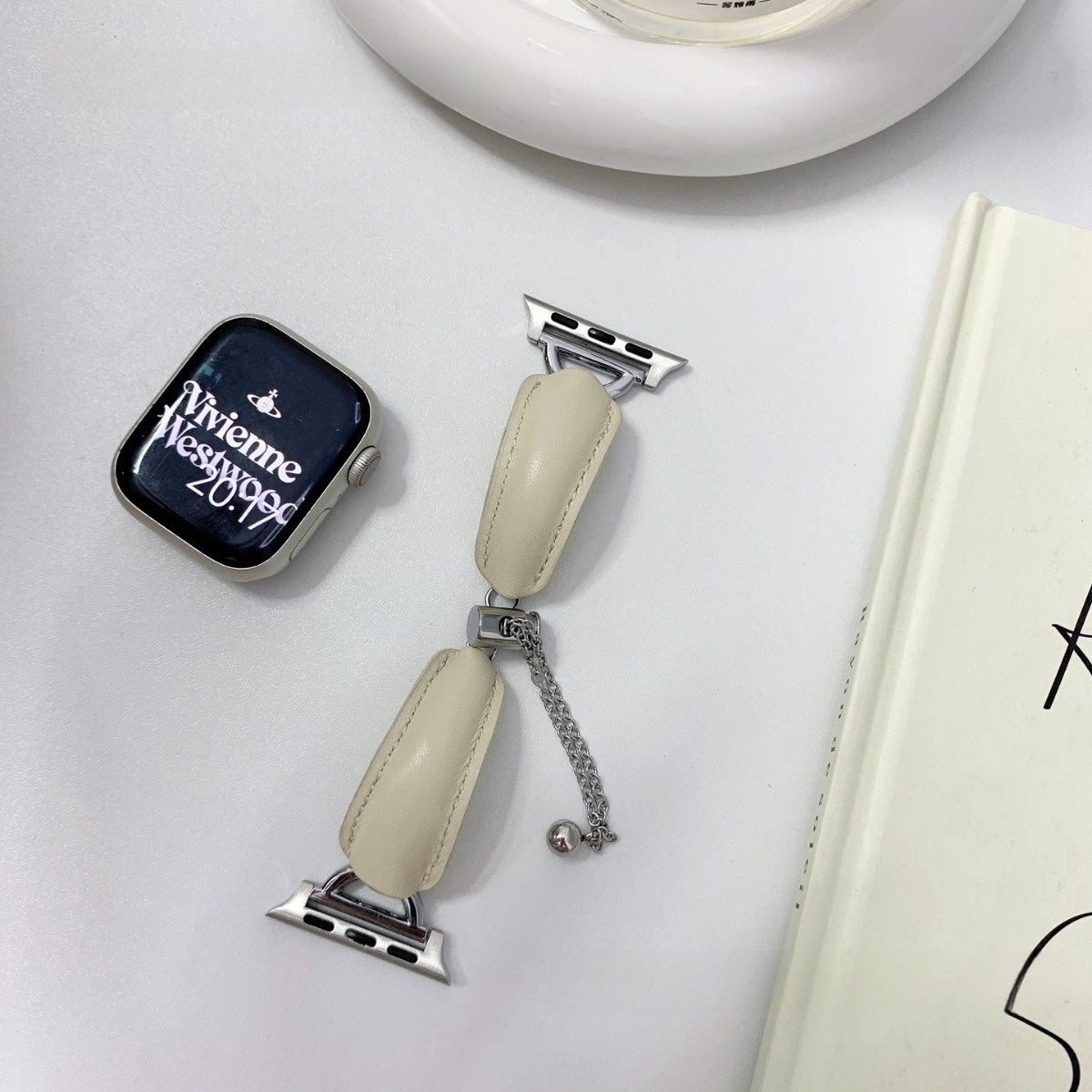Nyt læderarmbånd D-formet metalbælte til mænd og kvinder