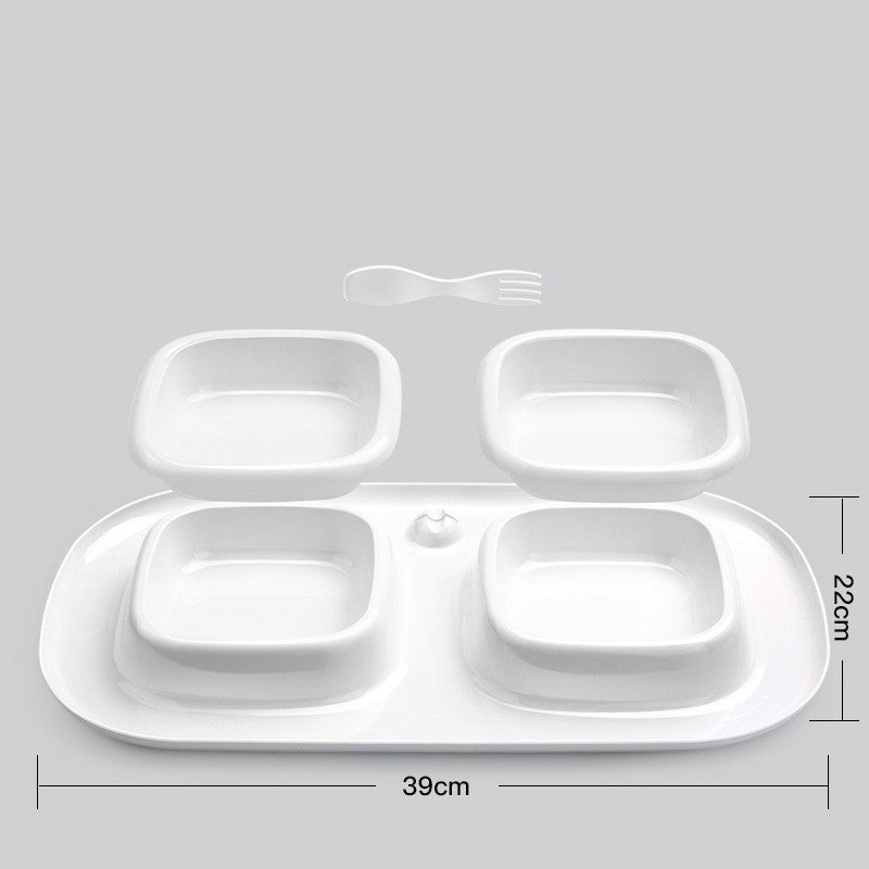 Pet cat bowl double bowl
