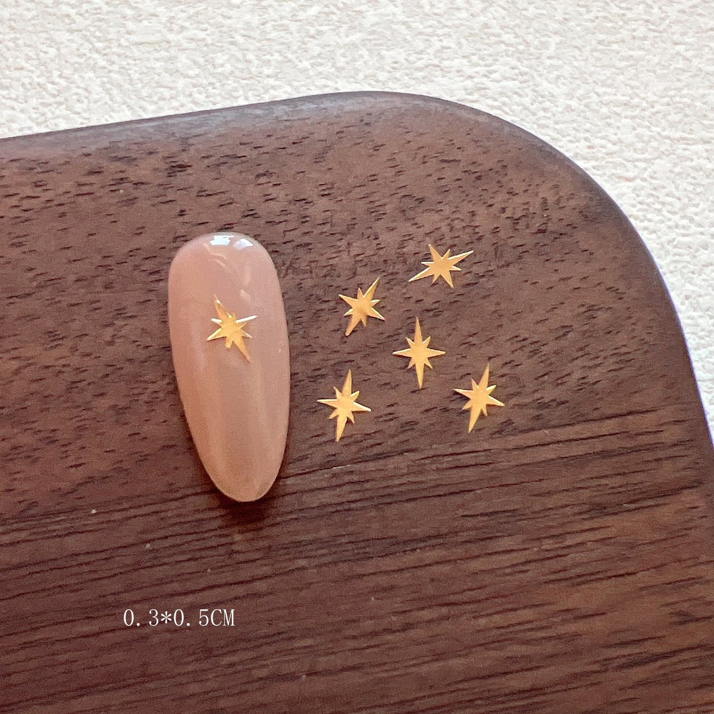 Gold And Silver Star Nail Art Metal Flakes