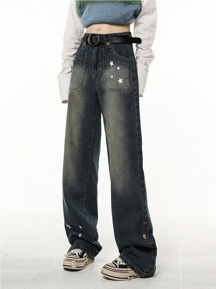 American High Street Design Star Jeans Girl