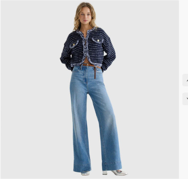 Fashion Loose Elastic Trousers Jeans For Women