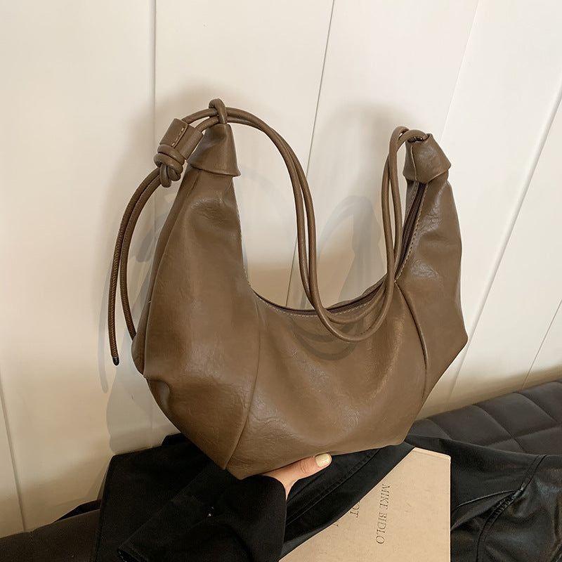 Retro Dumpling Bag Women's Lazy Large Capacity