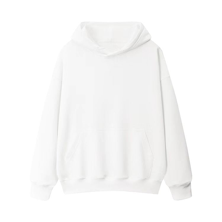 Combed Cotton Terry Hooded Sweater Solid Color Casual Men And Women Couple Style
